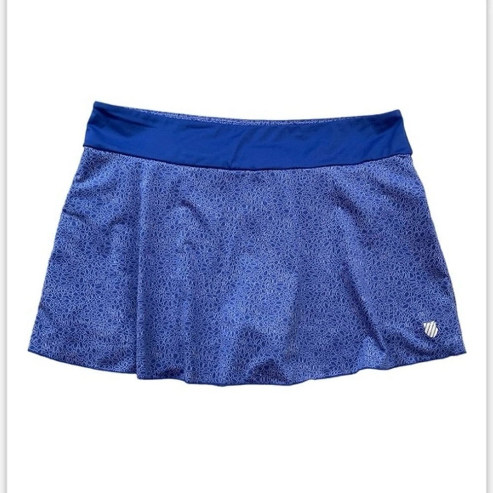 K-Swiss Women's Blue & White Skort Size L - Picture 1 of 8
